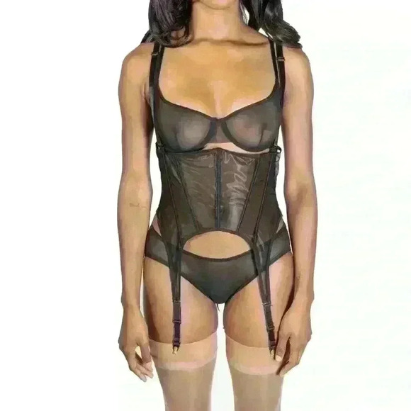 Sheer Corset Garter Beta by Less Is Amor